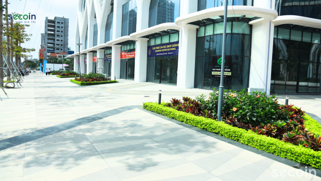 Gạch Terrazzo bắn nhám cao cấp Secoin tại Dự án Khu phức hợp Vương miện Kim cương, Hải Phòng